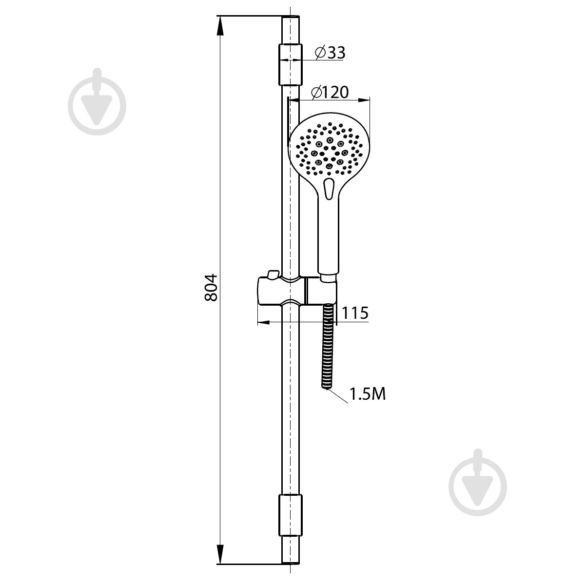 Душевой набор Imprese 8012003 - фото 2
