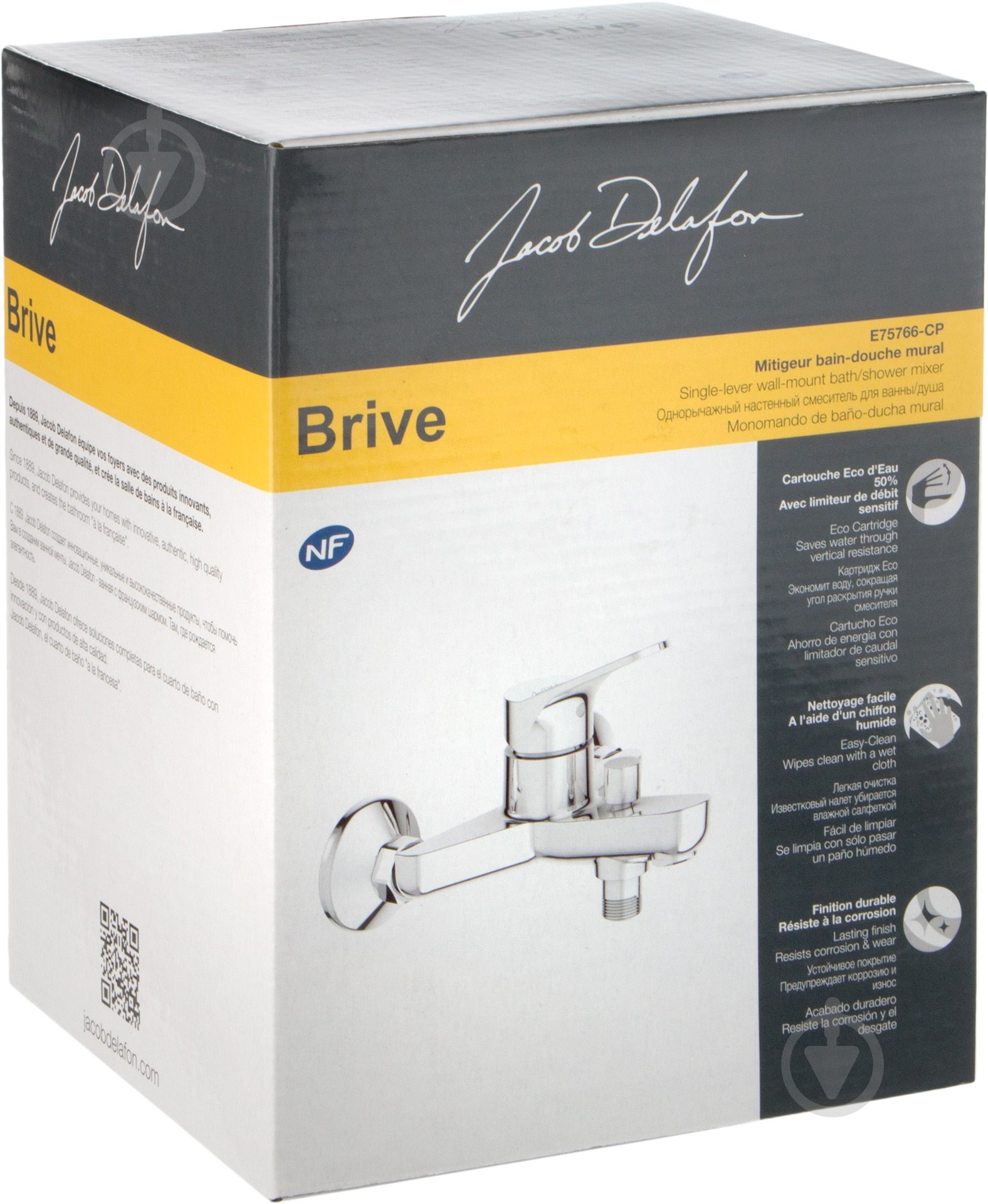 Смеситель для ванны Jacob Delafon E 75766-CP - фото 2 Смеситель для ванны Jacob Delafon E 75766-CP - фото 2