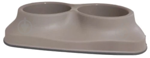 Миска двойная Irak Plastics PT-260 бежевая 400 мл - фото 1 Миска двойная Irak Plastics PT-260 бежевая 400 мл - фото 1