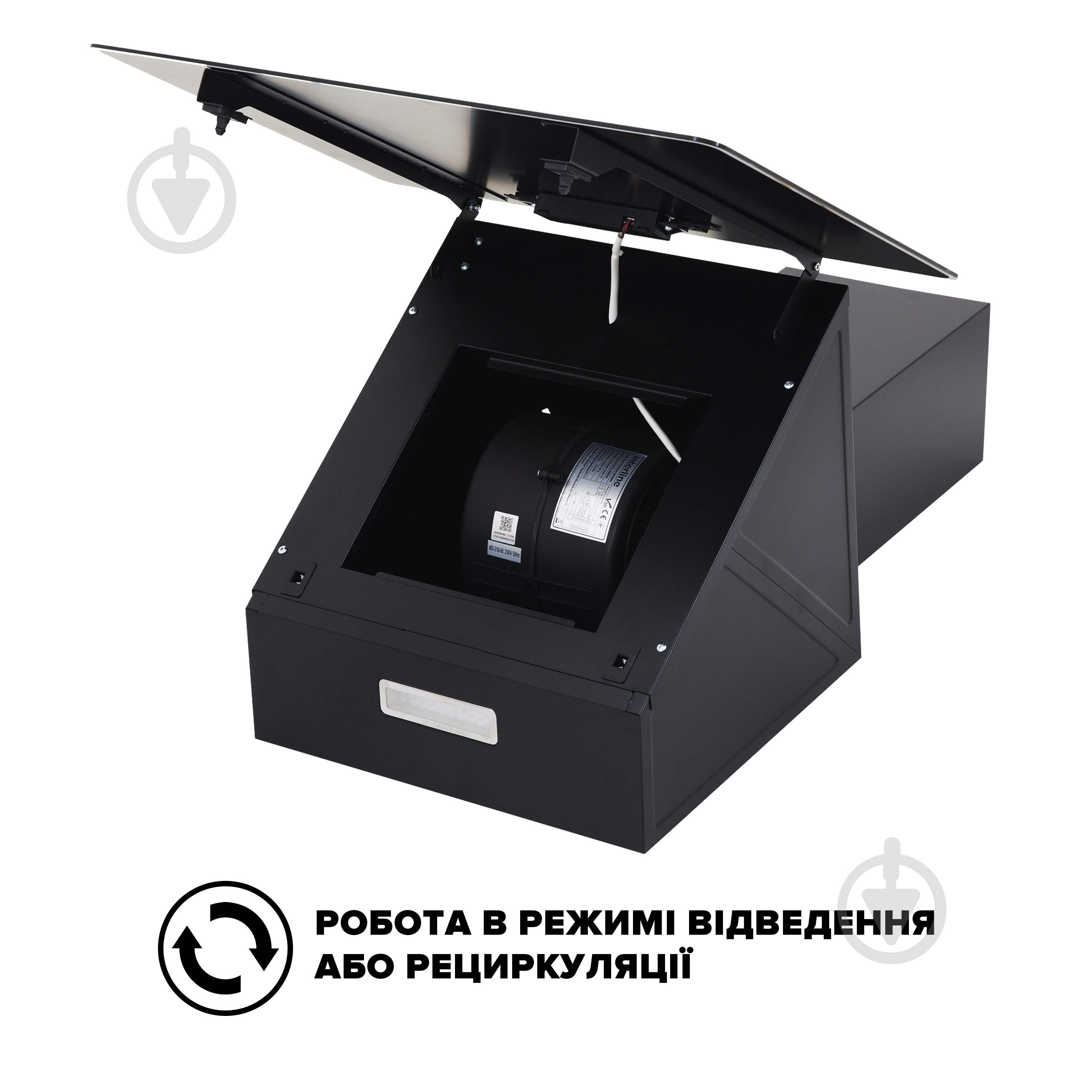 ВИТРИНА! Вытяжка Interline FLOW BL A/60/GL/M - фото 9