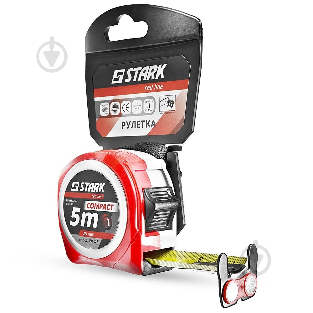 Рулетка Stark Compact 503450025 5  м x 25  мм - фото 9