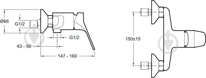 Смеситель для душа Jacob Delafon Brive E 75765-CP - фото 4
