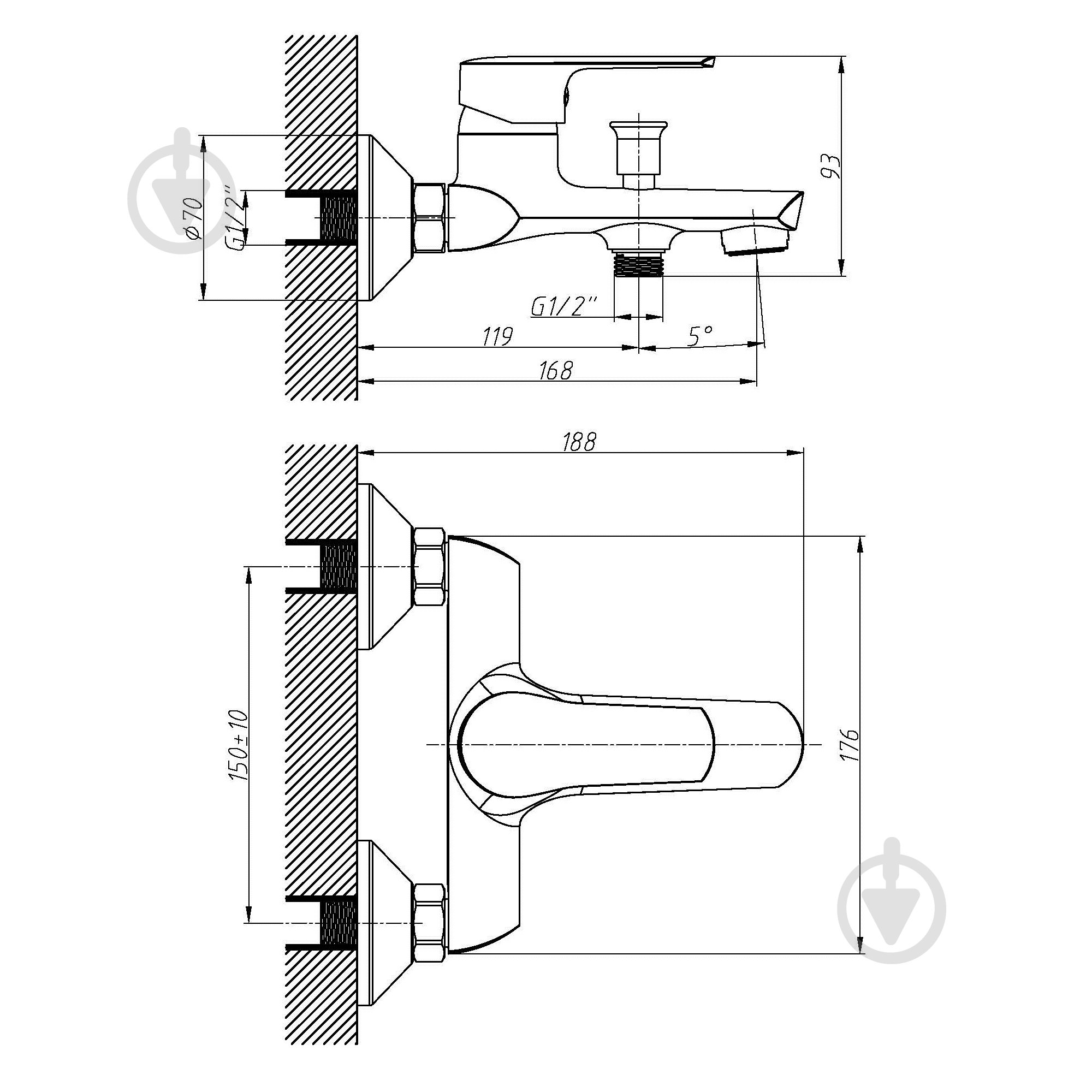 Набор смесителей Imprese 3 в 1 kit 21081 - фото 8 Набор смесителей Imprese 3 в 1 kit 21081 - фото 8