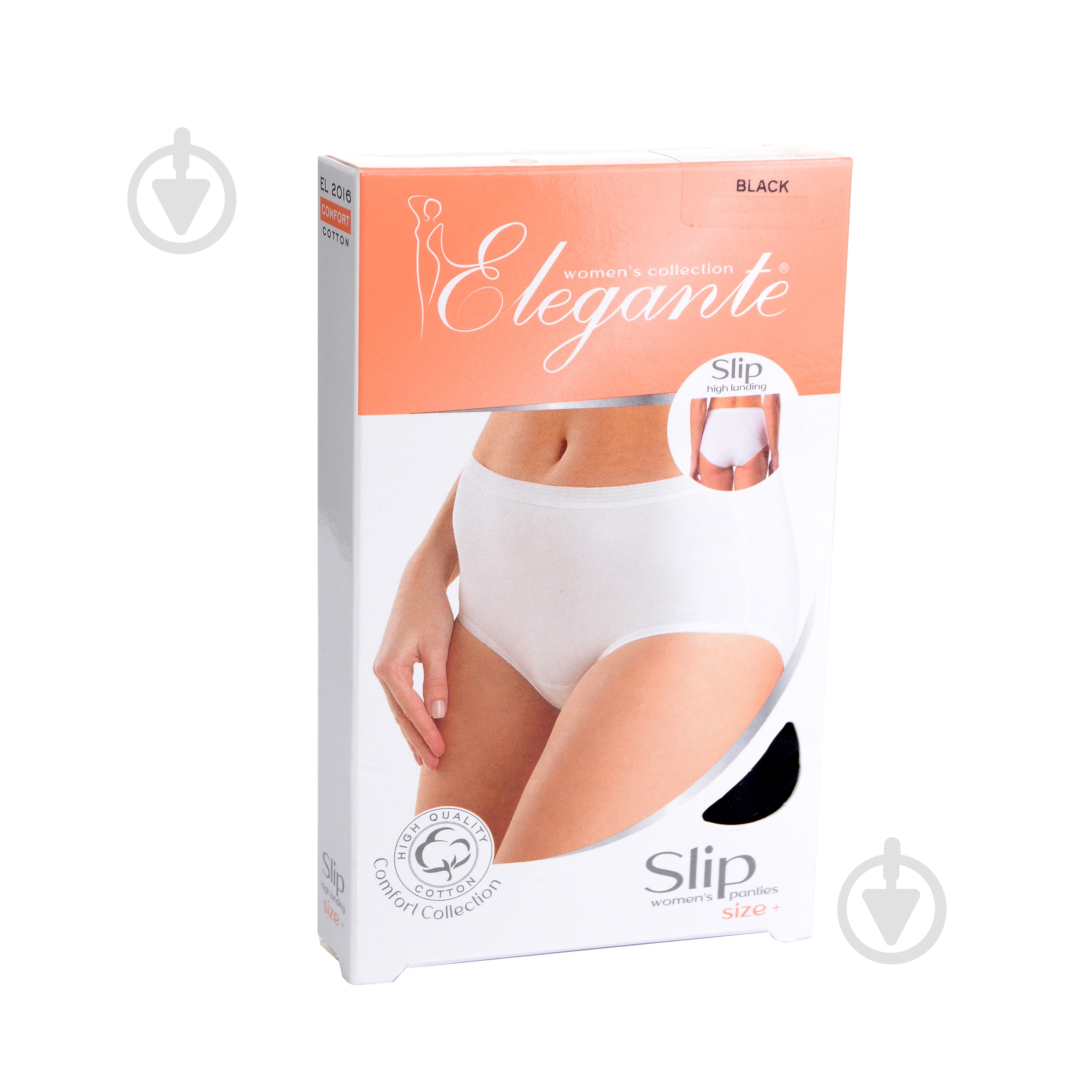 Труси жіночі Elegant EL 2016 slip highM black - фото 3