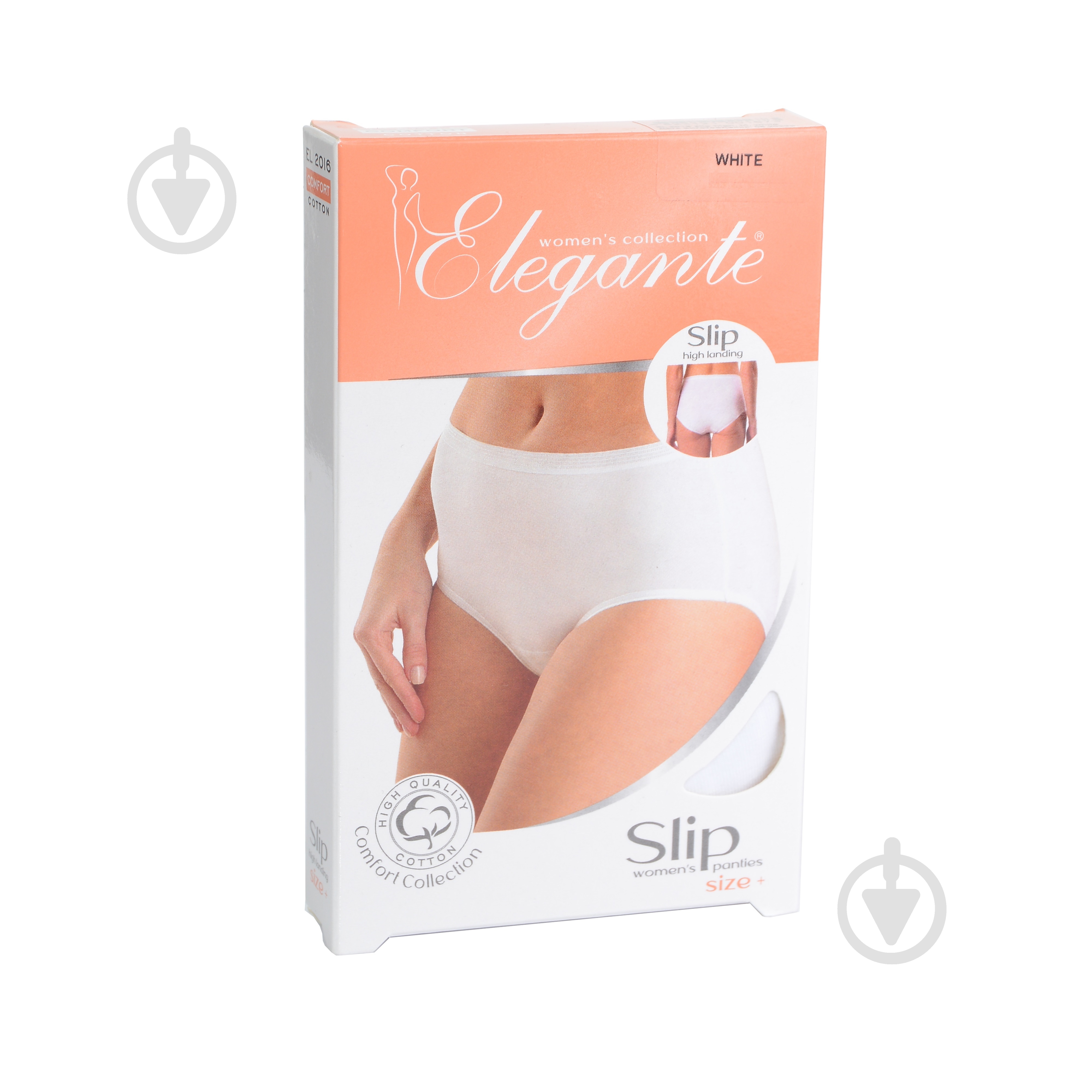 Трусы женские Elegant EL 2016 slip highL white - фото 3
