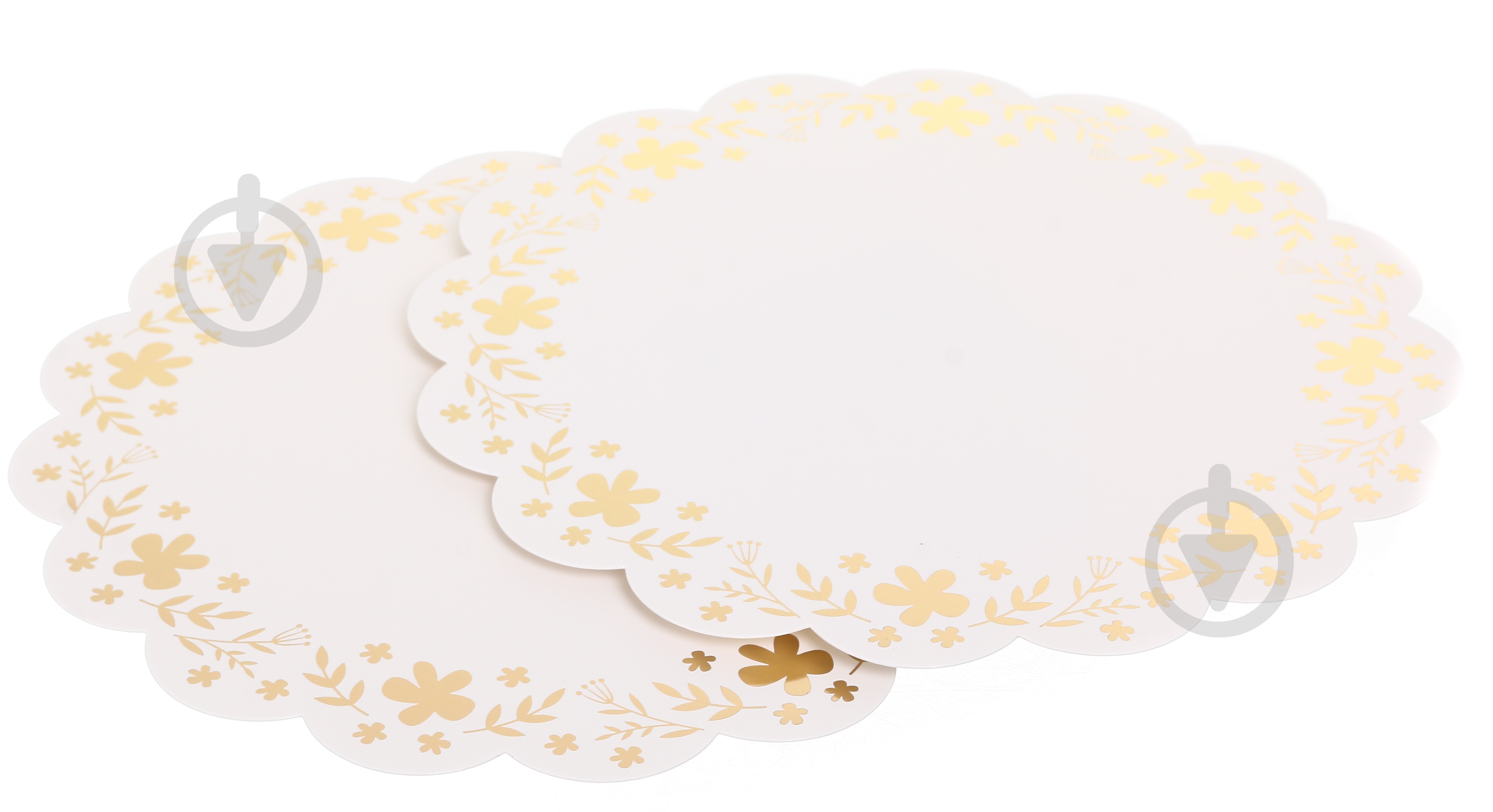 большая 222 мм 2 шт. белый - фото 3