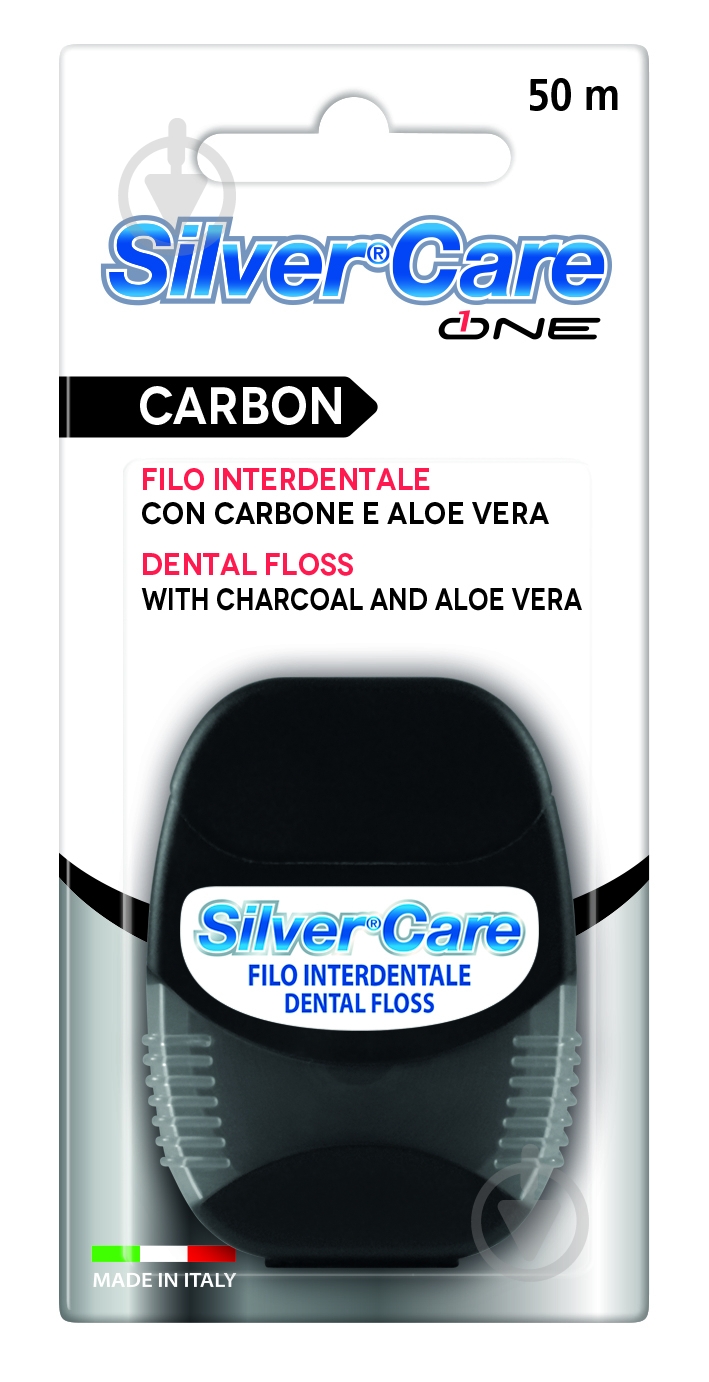Зубная нить Silver Care Carbon 50 м - фото 2 Зубная нить Silver Care Carbon 50 м - фото 2