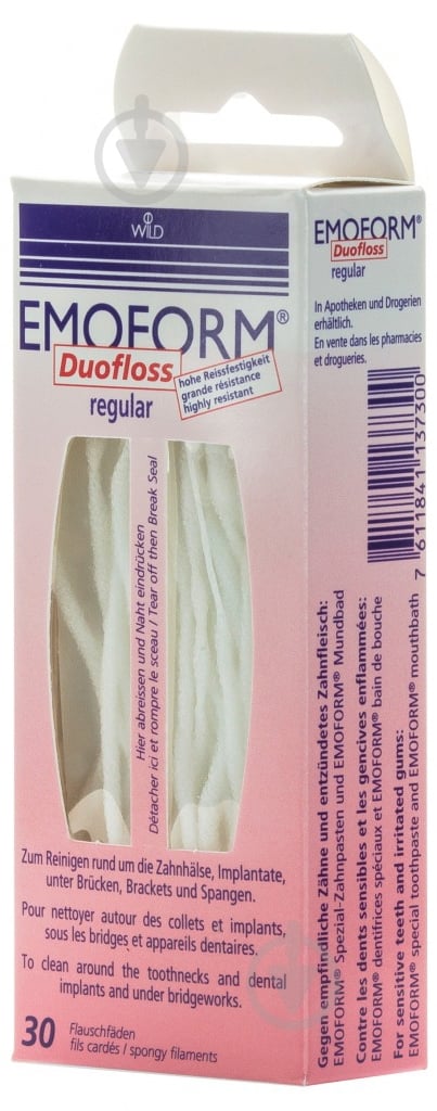 Зубна нитка Emoform Duofloss 30 шт - фото 1