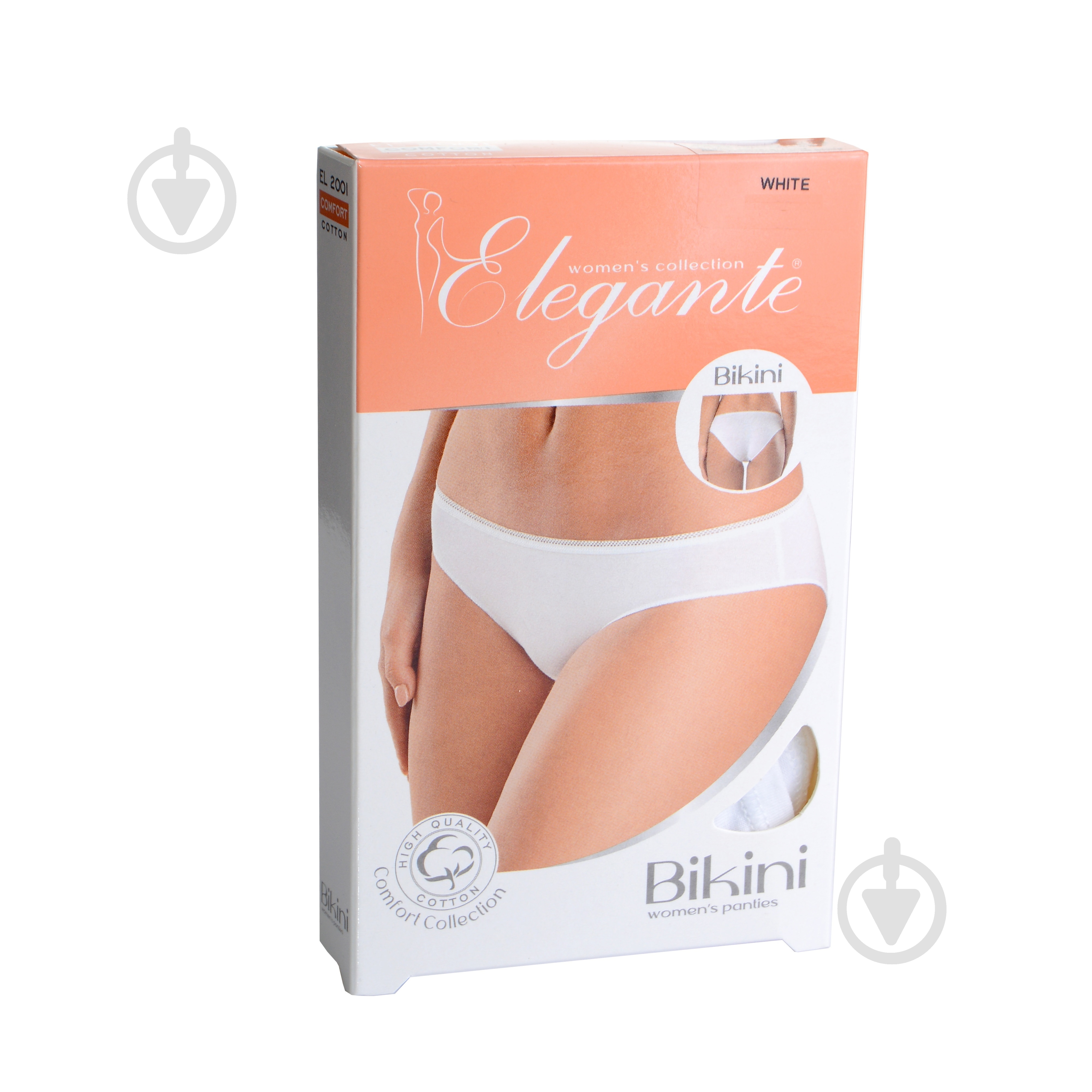 Трусы женские Elegant EL 2001 bikiniM white - фото 3
