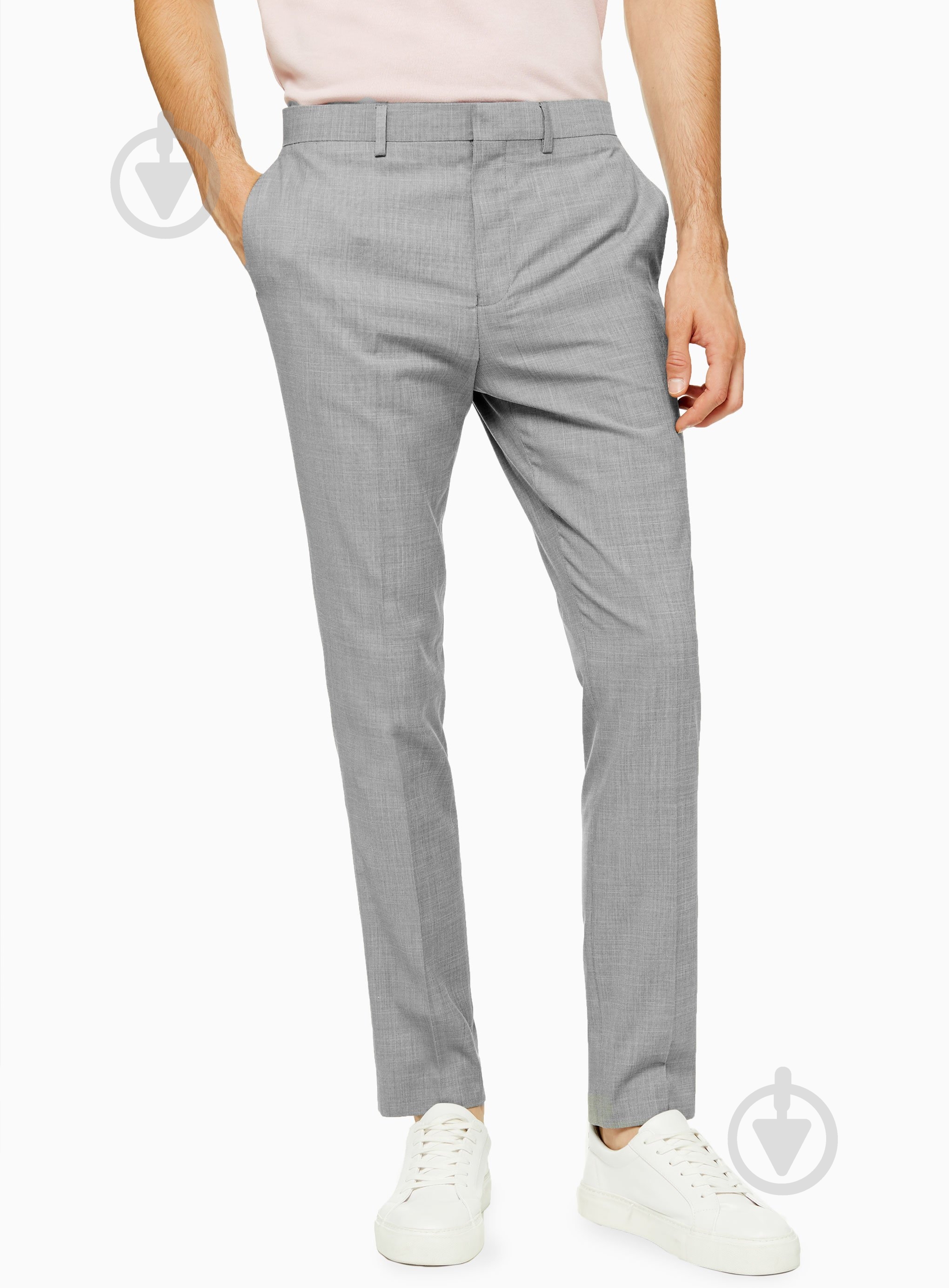 Брюки TopMan SUITS 87T36P-GRY 32L серый - фото 1