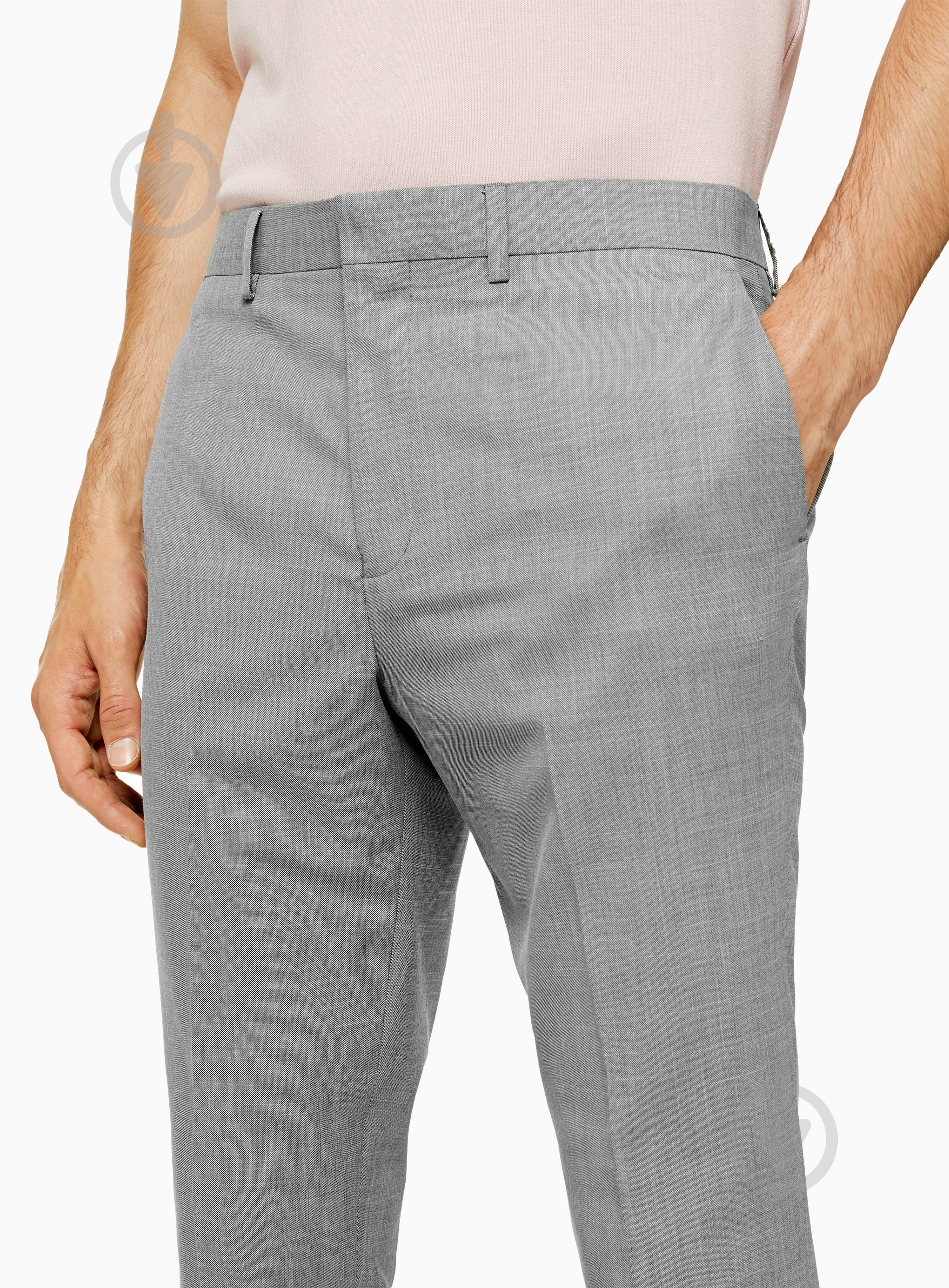 Брюки TopMan SUITS 87T36P-GRY 32L серый - фото 4