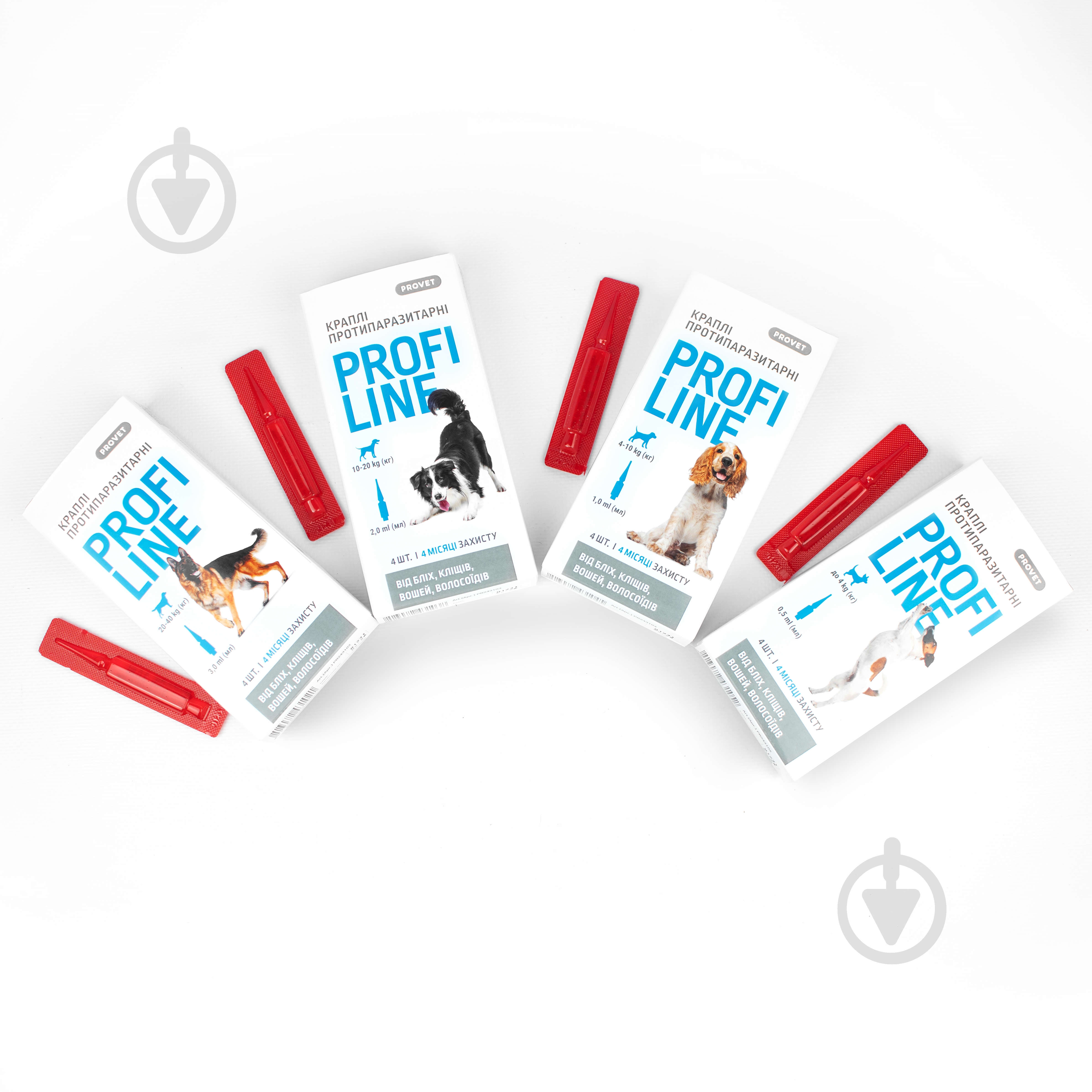 Капли ProVET для собак 10-20 кг Profiline от блох, клещей, паразитов, вшей, 4 пипетки по 2,0 мл - фото 5 Капли ProVET для собак 10-20 кг Profiline от блох, клещей, паразитов, вшей, 4 пипетки по 2,0 мл - фото 5