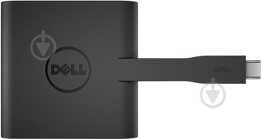 Адаптер Dell USB Type-C – HDMI + VGA + Ethernet + USB 3.0 черный (470-ABRY) - фото 1