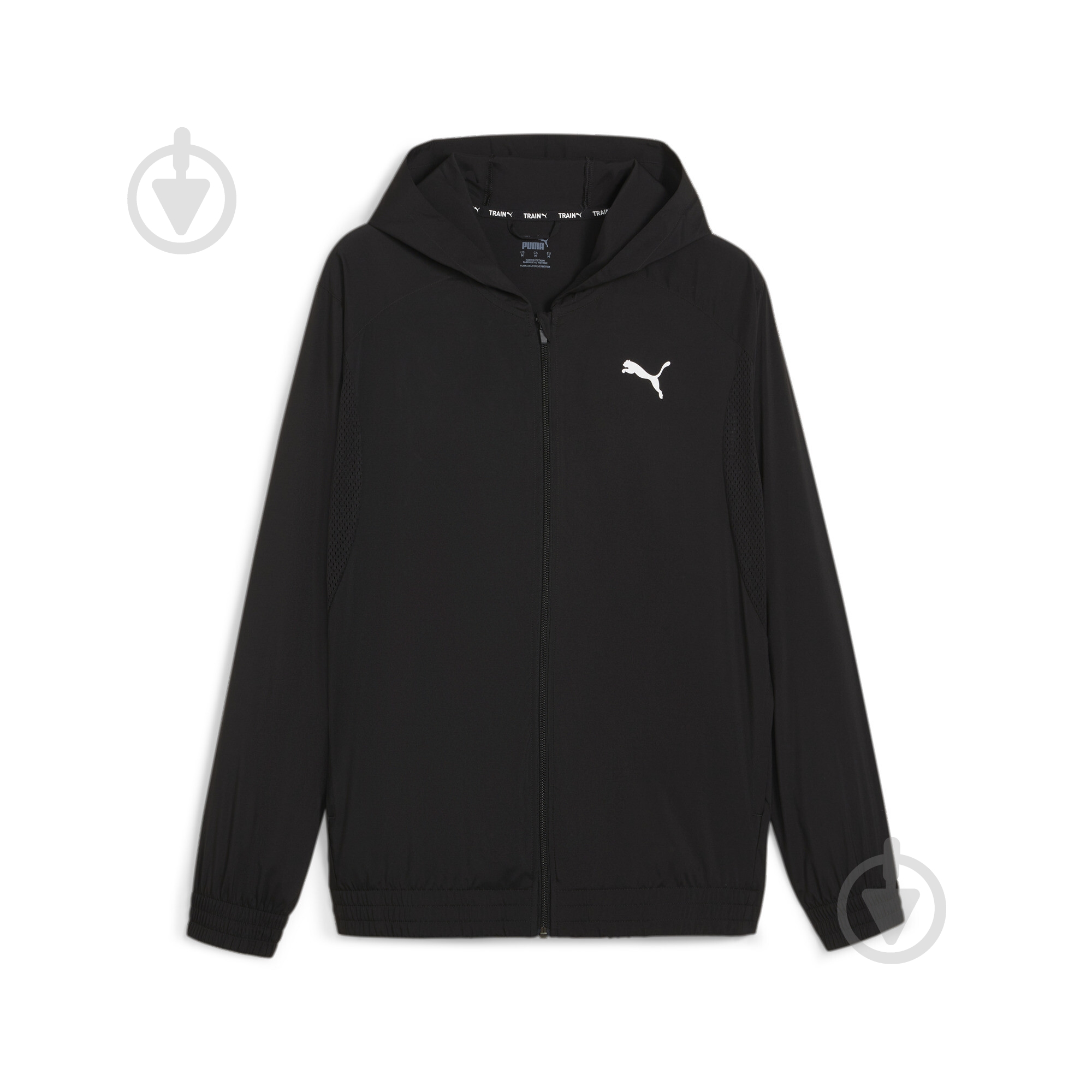 Джемпер Puma FIT WOVEN FULL ZIP JACKET 52492001 р.M черный - фото 1
