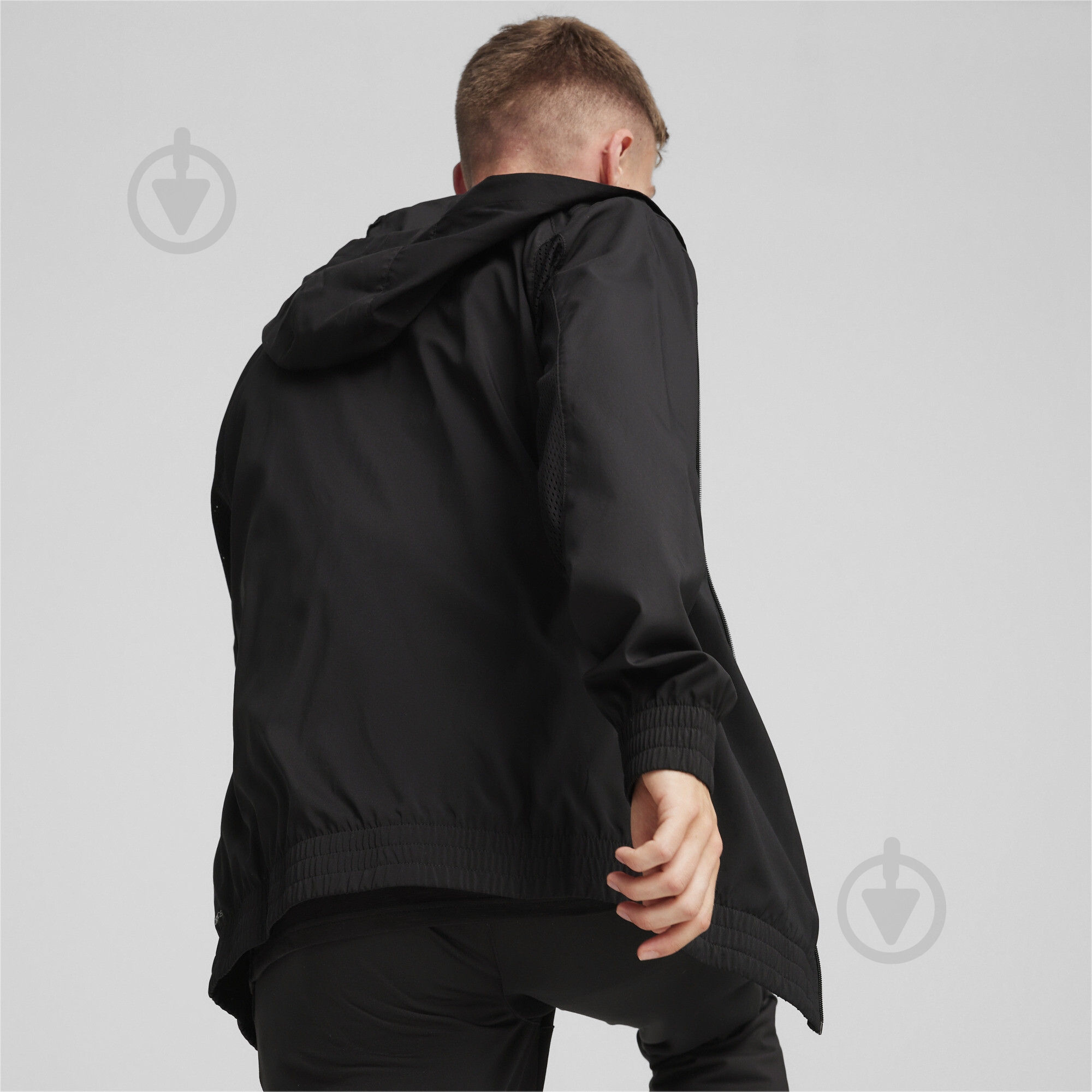 Джемпер Puma FIT WOVEN FULL ZIP JACKET 52492001 р.M черный - фото 4