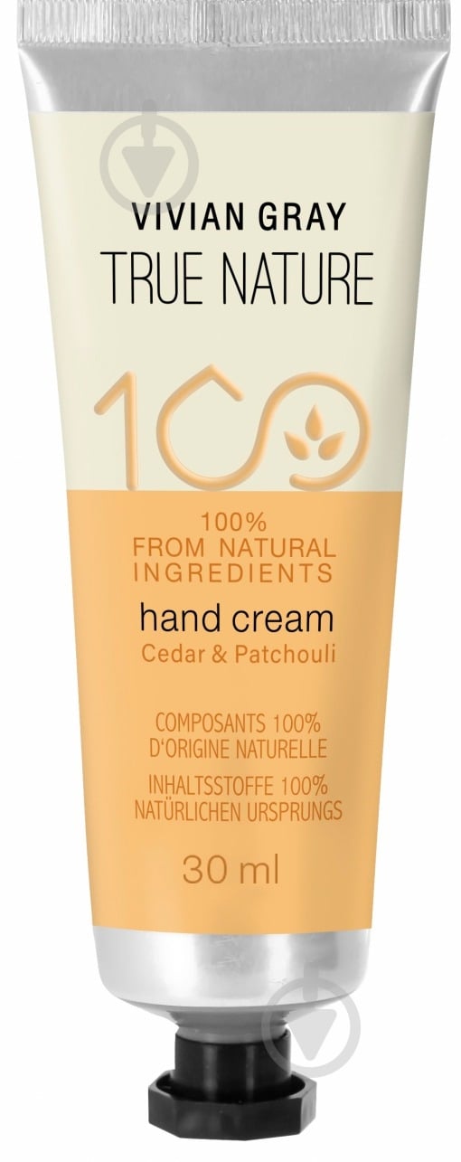 Крем для рук Vivian Gray Смягчающий True Nature Cedar & Patchouli 30 мл - фото 1