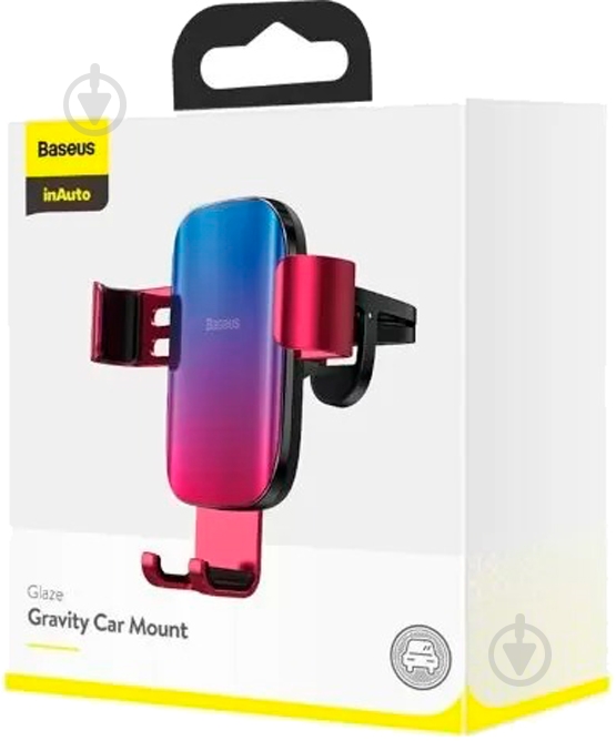 Держатель для смартфона Car Mount BASEUS Glaze Gravity красный - фото 10 Держатель для смартфона Car Mount BASEUS Glaze Gravity красный - фото 10