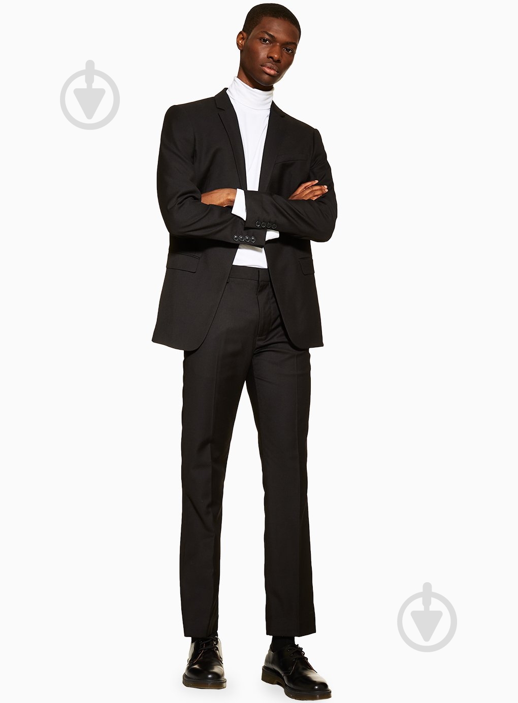 Брюки TopMan SUITS 87T49P-BLK 32R черный - фото 1
