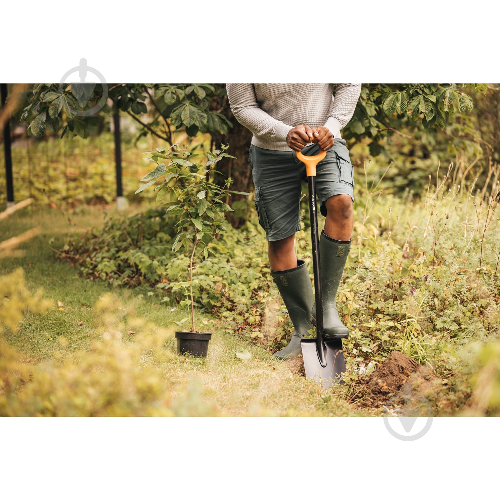 Лопата штыковая Fiskars Solid (F) 1066716 - фото 6