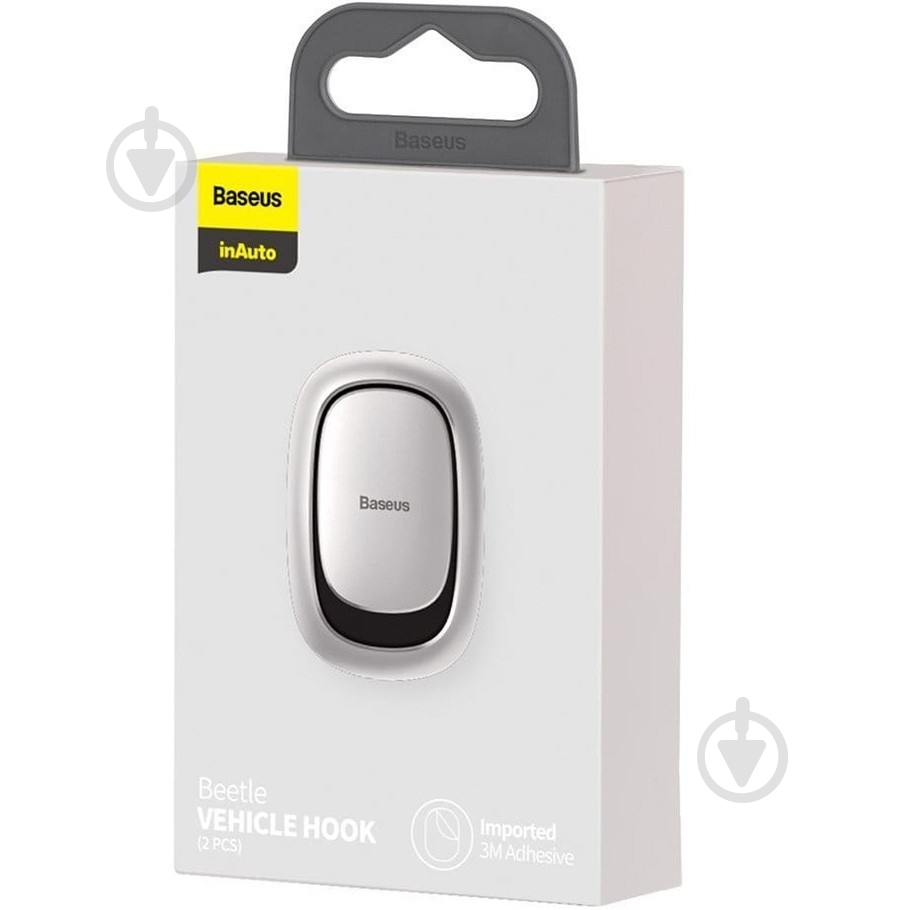 Крючок-держатель BASEUS Vehicle Hook (ACGGJK-0S) - фото 4