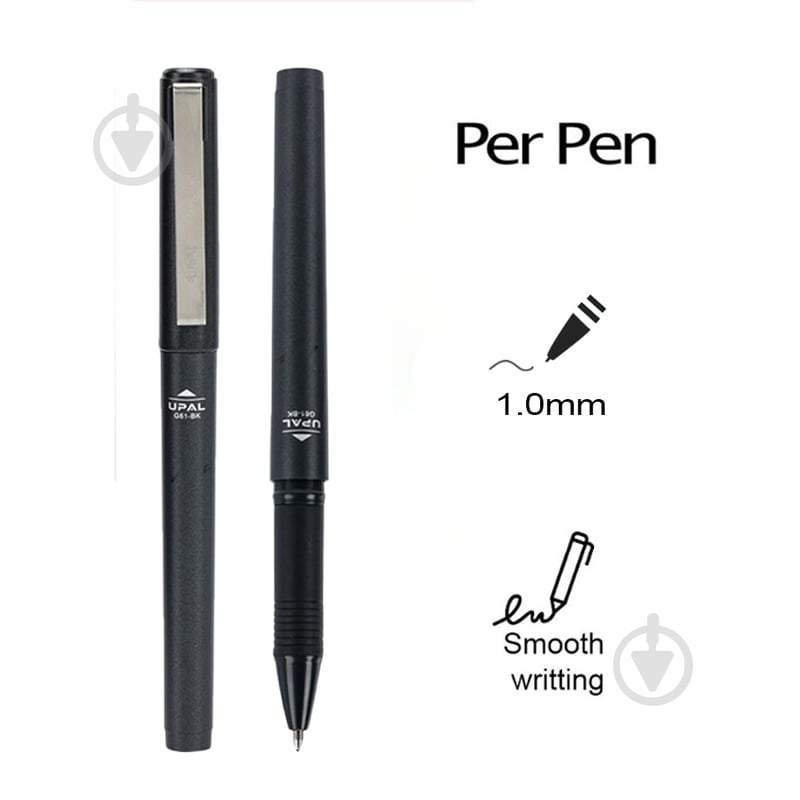 Ручка гелевая Deli EG61-BK - фото 2