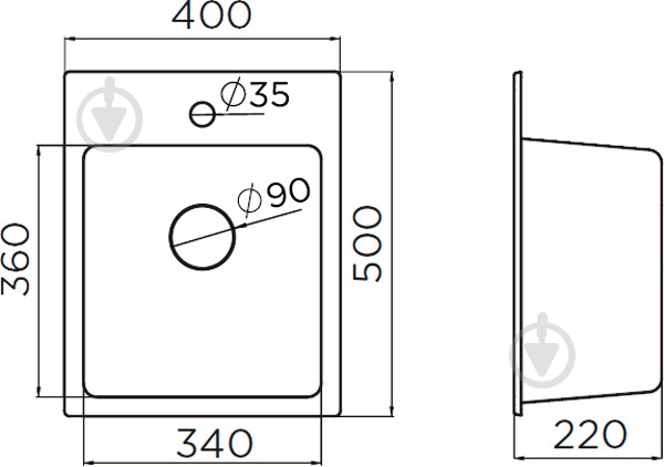 Мийка для кухні Metalac Х granit-Quadro 40 - фото 6 Мийка для кухні Metalac Х granit-Quadro 40 - фото 6