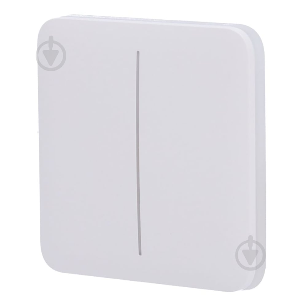 Умная кнопка Ajax SoloButton (2-gang) white для двоклавішного вимикача белый - фото 1 Умная кнопка Ajax SoloButton (2-gang) white для двоклавішного вимикача белый - фото 1