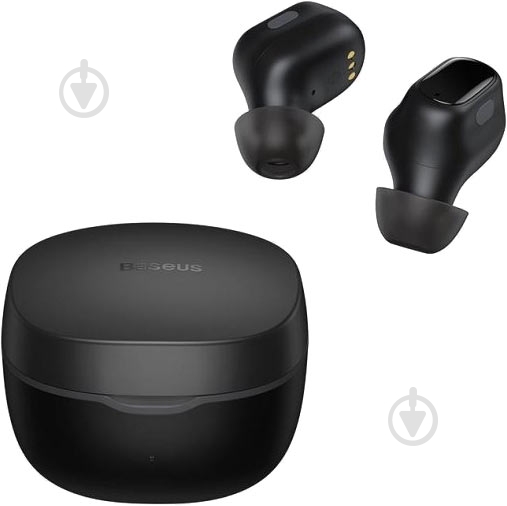 Наушники BASEUS Encok TWS WM01 black - фото 1 Наушники BASEUS Encok TWS WM01 black - фото 1