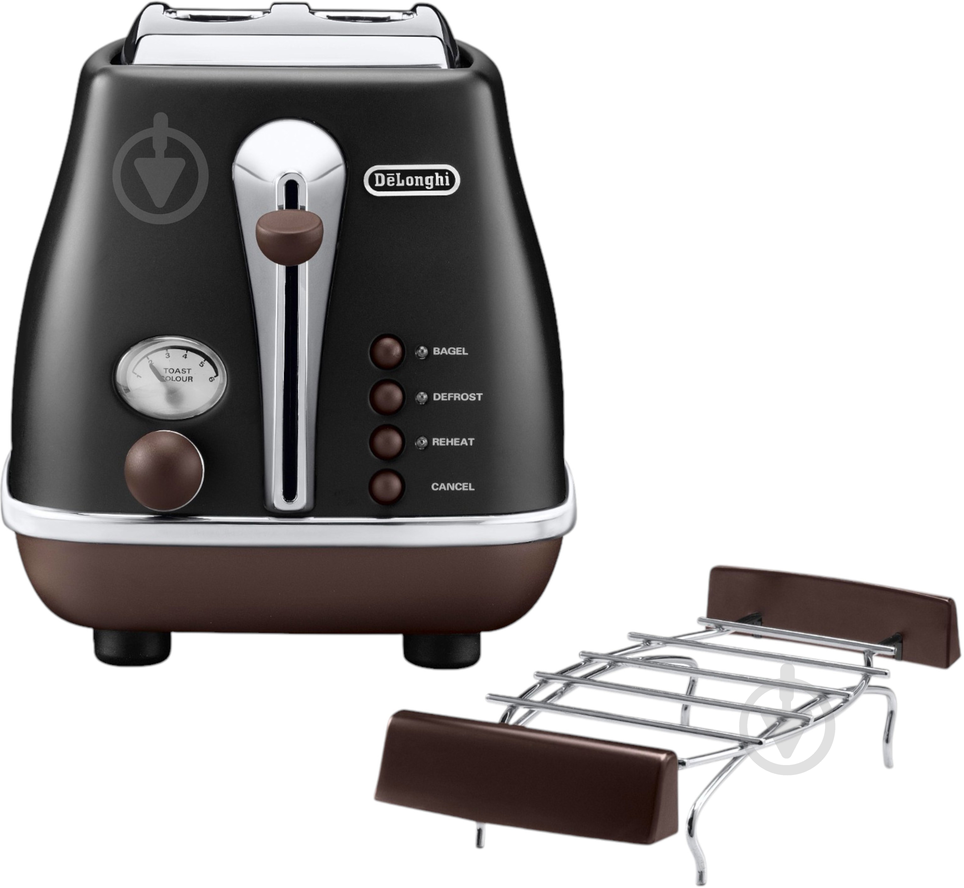 Тостер Delonghi CTOV2103.BK Icona Vintage - фото 1