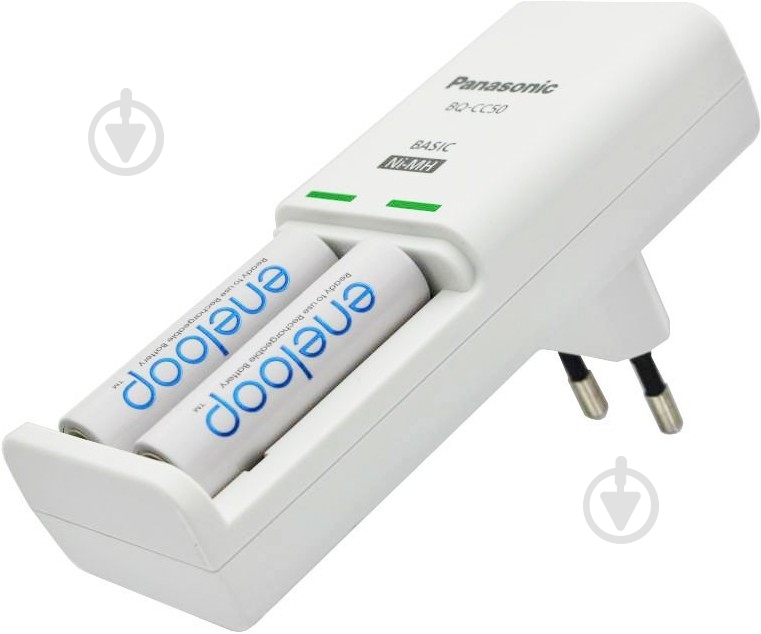 Зарядное устройство Panasonic Compact Charger + Eneloop 2AA 1900 mAh - фото 2 Зарядное устройство Panasonic Compact Charger + Eneloop 2AA 1900 mAh - фото 2