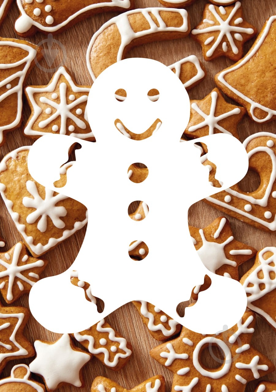 Трафарет Пряник 210х148 мм - фото 1