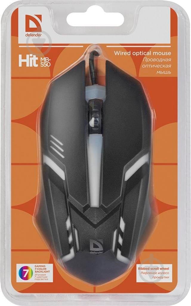 Миша Defender Hit MB-550 black - фото 6