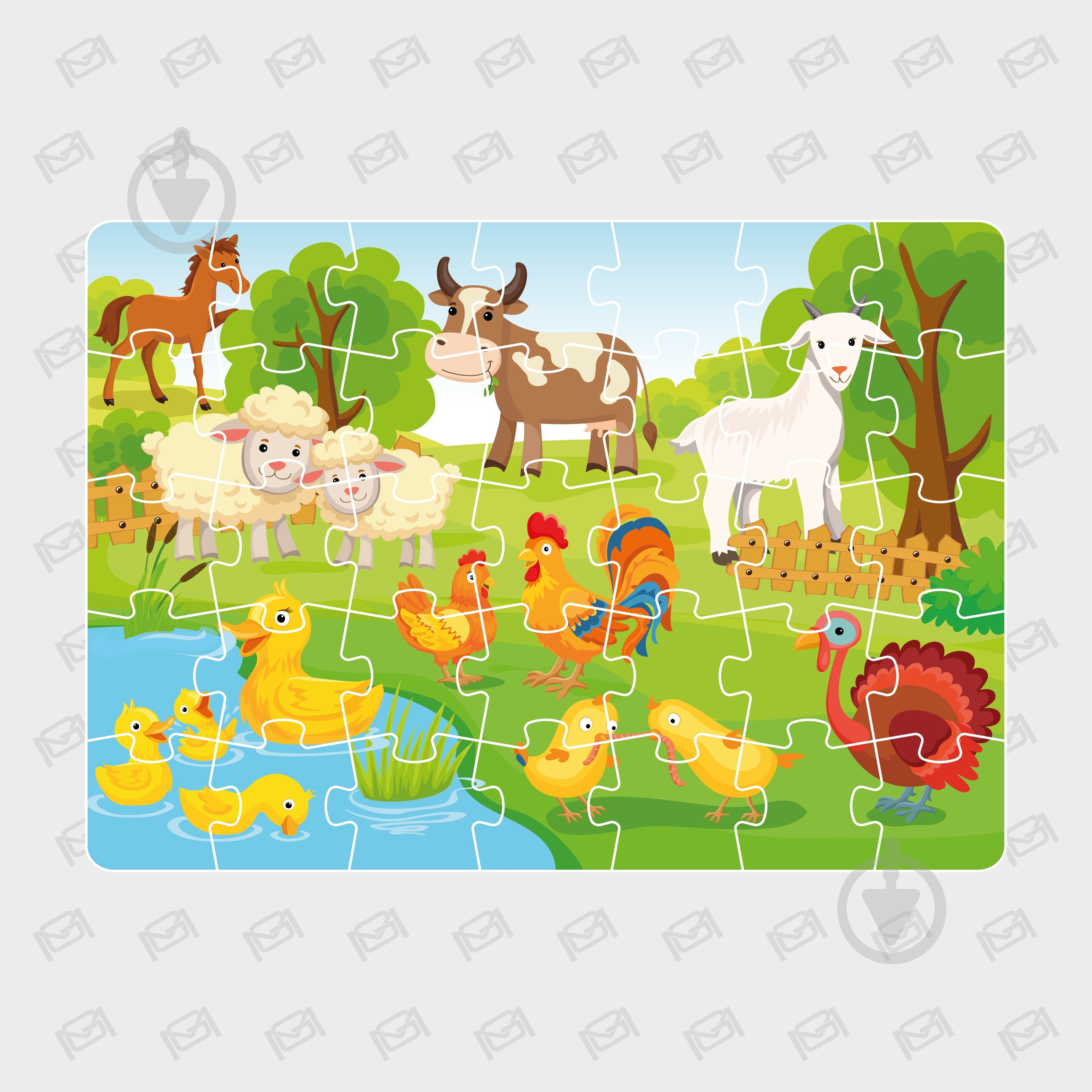 Пазлы магнитные MAXGROUP А4 Ферма NM-219 - фото 1