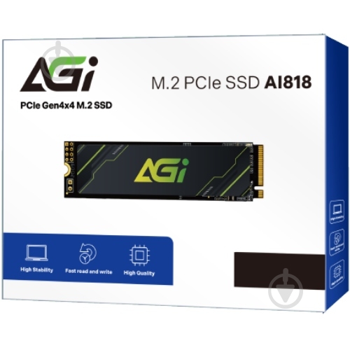 SSD-накопитель AGI 2000GB M.2 PCI Express 4.0 x4 3D NAND (AGI2T0G43AI818) - фото 3