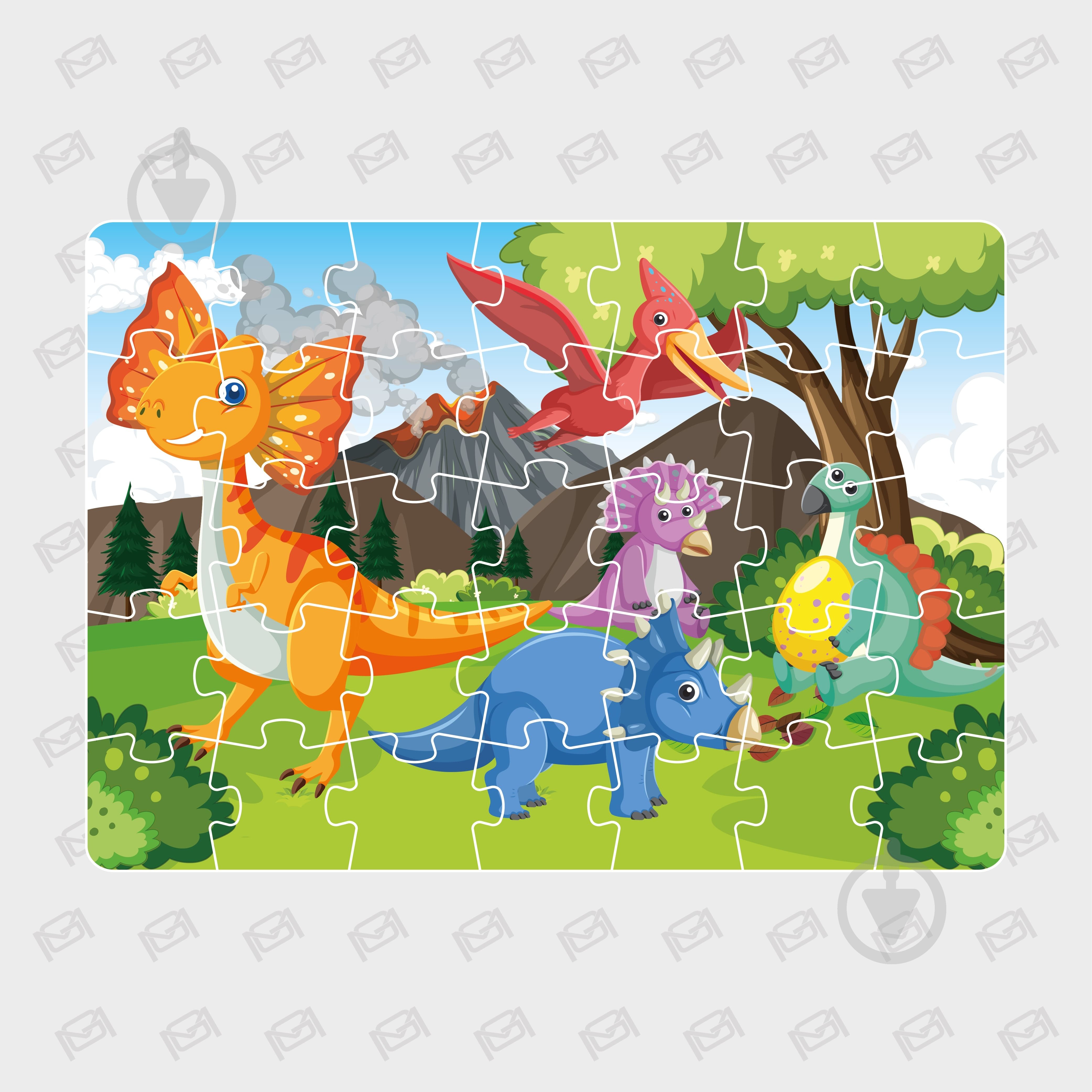 Пазлы магнитные MAXGROUP А4 Дино NM-220 - фото 1