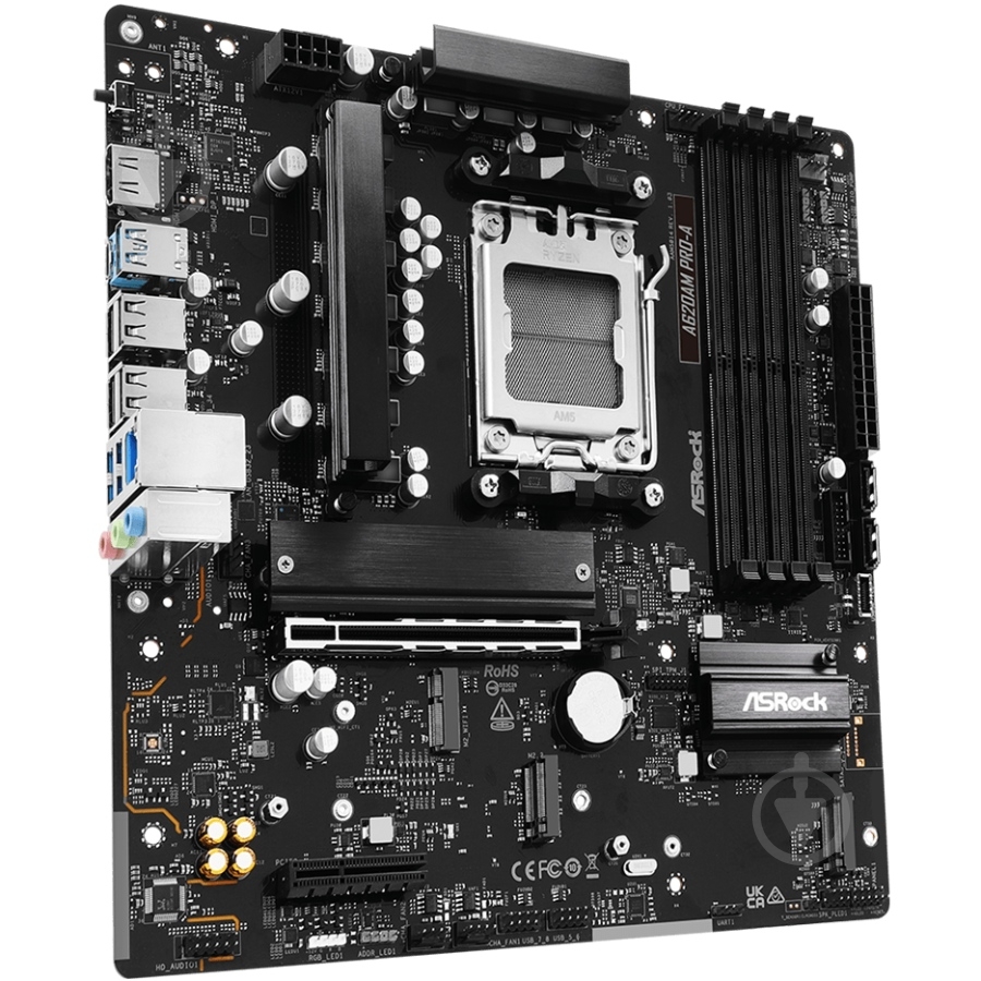 Материнская плата ASRock A620AM PRO-A (Socket AM5, AMD A620A, ATX) - фото 2