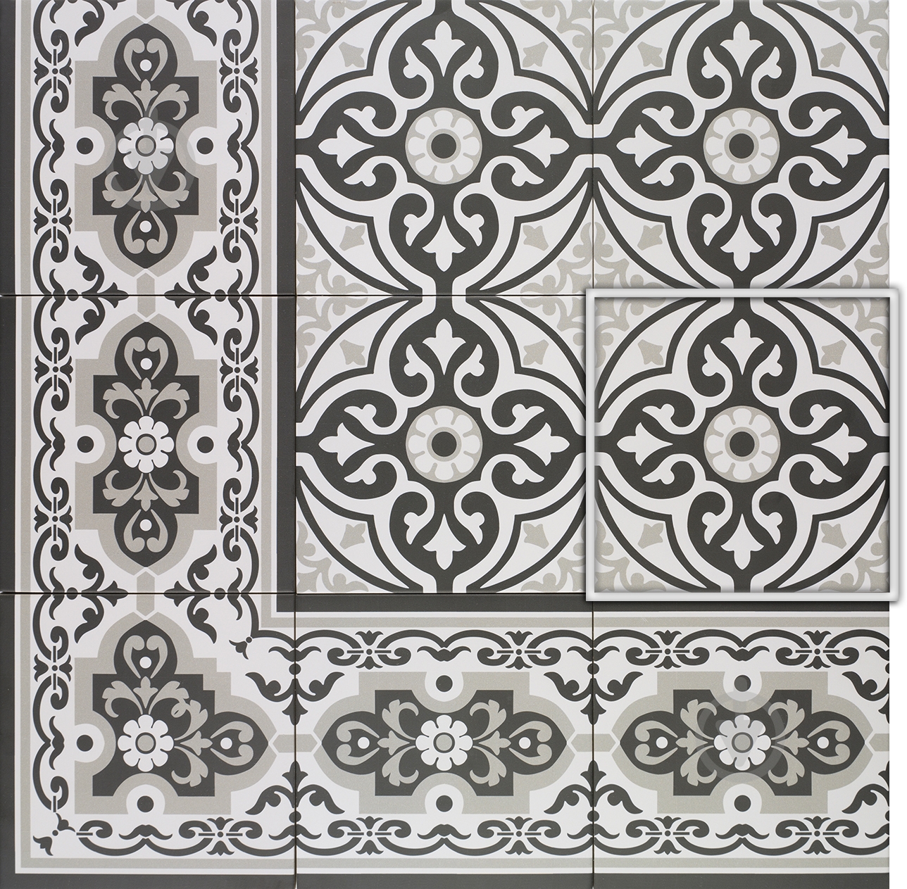 Плитка Mainzu Normandy White Centro 20х20 см - фото 1 Плитка Mainzu Normandy White Centro 20х20 см - фото 1