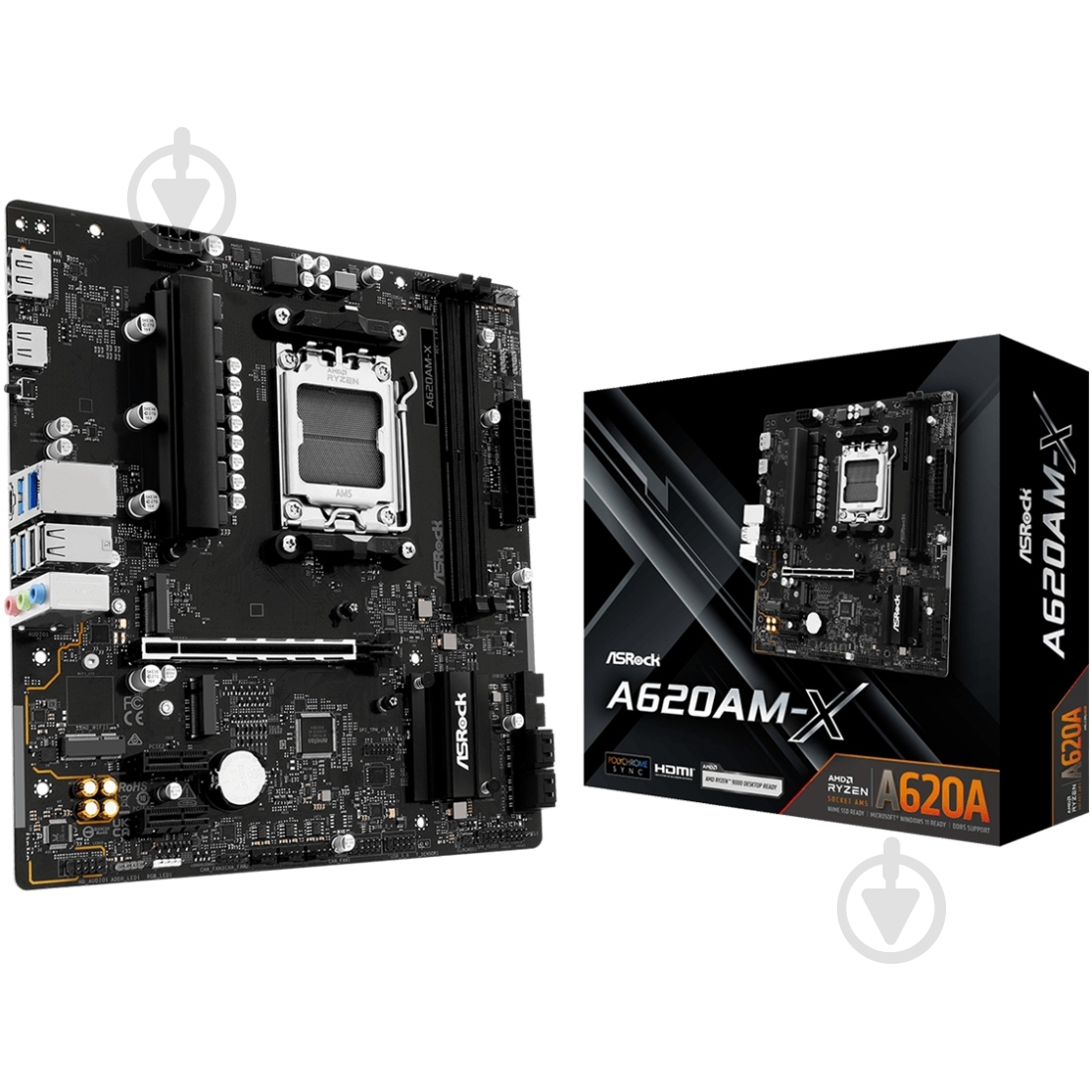 Материнская плата ASRock A620AM-X (Socket AM5, AMD A620A, ATX) - фото 5