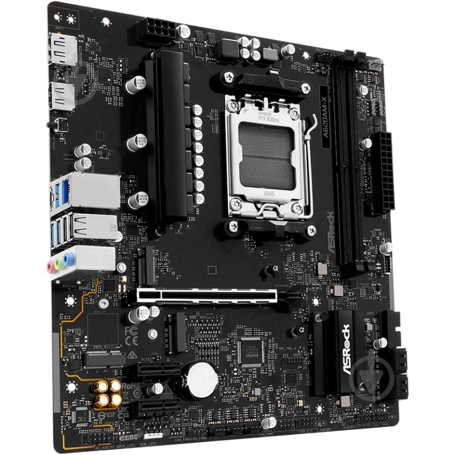 Материнская плата ASRock A620AM-X (Socket AM5, AMD A620A, ATX) - фото 2