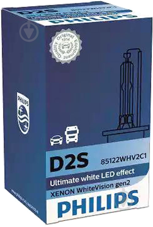 Автолампа ксеноновая Philips WhiteVision gen2 D2S 35 Вт 1 шт.(37729333) - фото 2
