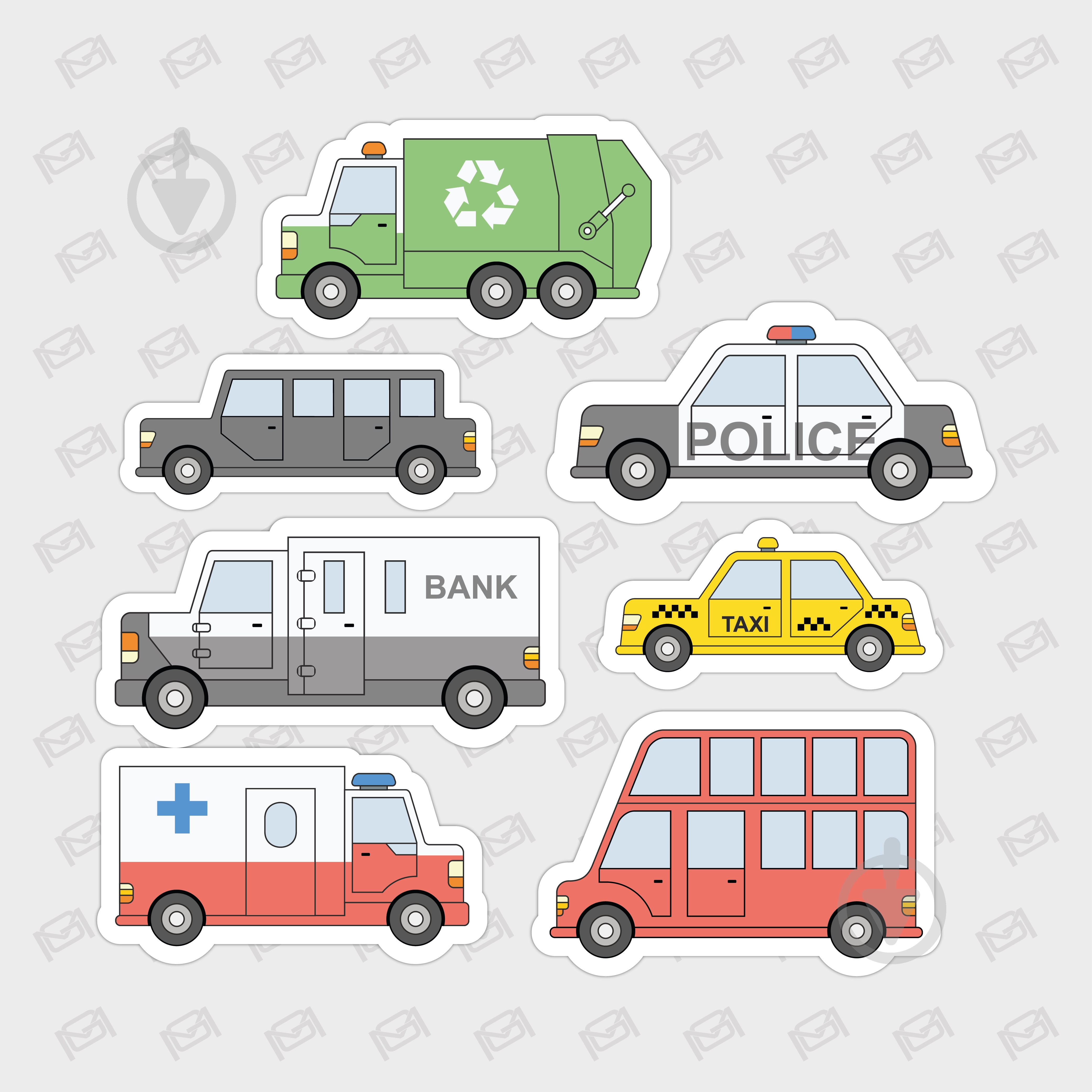 Магниты детские MAXGROUP Автомобили NM-229 - фото 1
