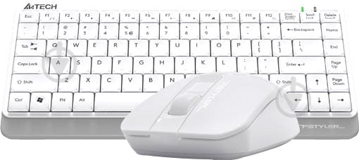 Комплект клавиатура + мышь A4Tech беспроводной FG1112 White USB - фото 2 Комплект клавиатура + мышь A4Tech беспроводной FG1112 White USB - фото 2