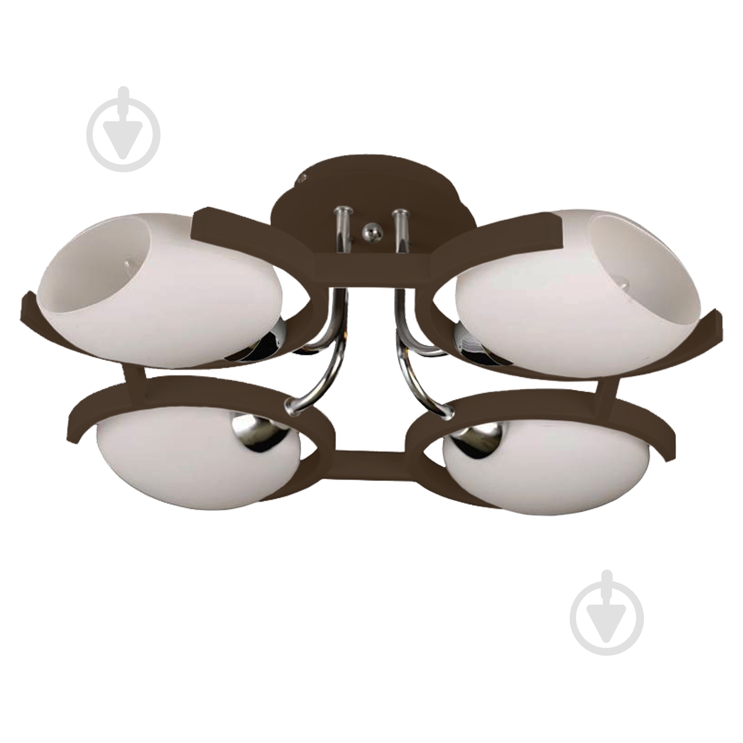 Люстра стельова Victoria Lighting 4x40 Вт E14 венге Odeon/PL4 - фото 1 Люстра стельова Victoria Lighting 4x40 Вт E14 венге Odeon/PL4 - фото 1