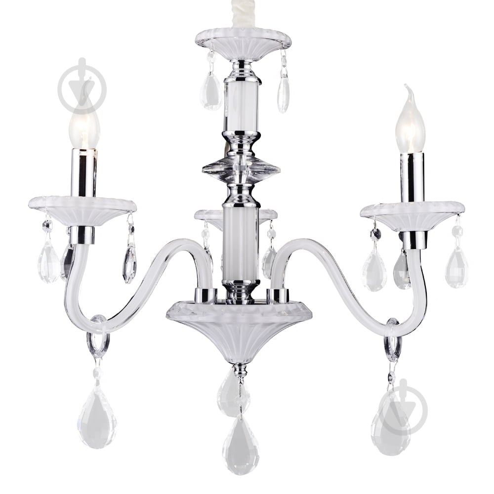 Люстра Victoria Lighting 3x40 Вт E14 білий Cordelia/SP3 white - фото 1