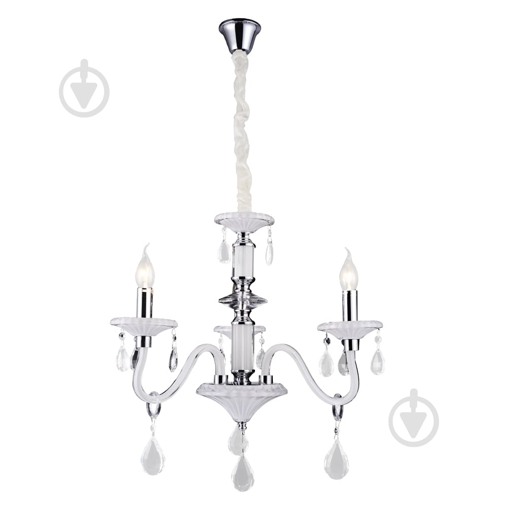 Люстра Victoria Lighting 3x40 Вт E14 білий Cordelia/SP3 white - фото 2