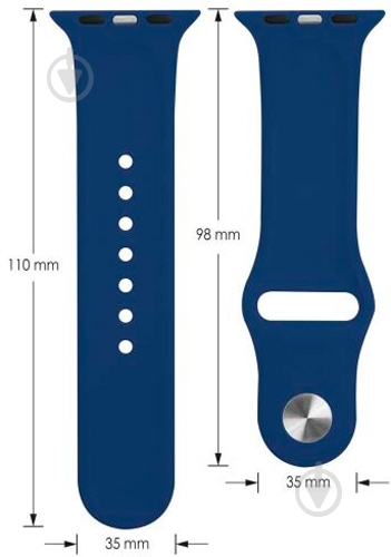 Ремінець Smart Band для Apple Watch 38/40 S/M blue - фото 4