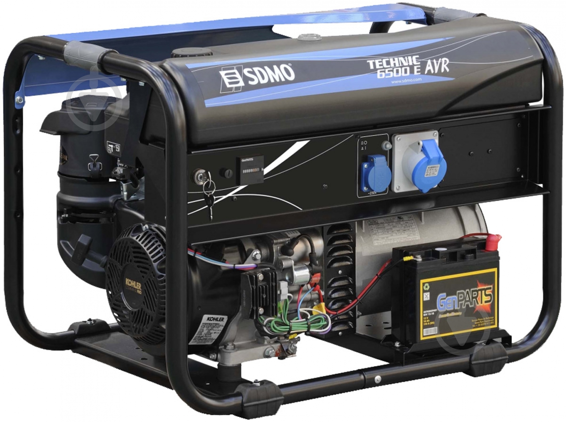 Генератор бензиновый SDMO Technic 5,85 кВт / 6,5 кВт 220 В 6500 E AVR - фото 1