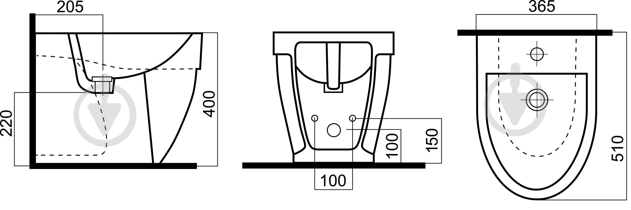 Биде AM.PM Bliss L (C533111WH) - фото 5