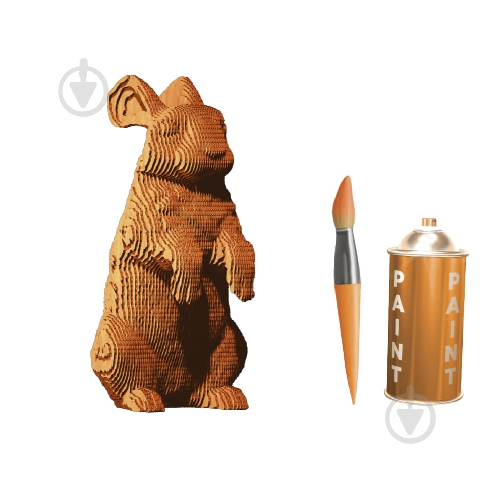 Конструктор картонний 1DEA.me 3D Puzzle RABBIT CARTRAB - фото 9 Конструктор картонний 1DEA.me 3D Puzzle RABBIT CARTRAB - фото 9