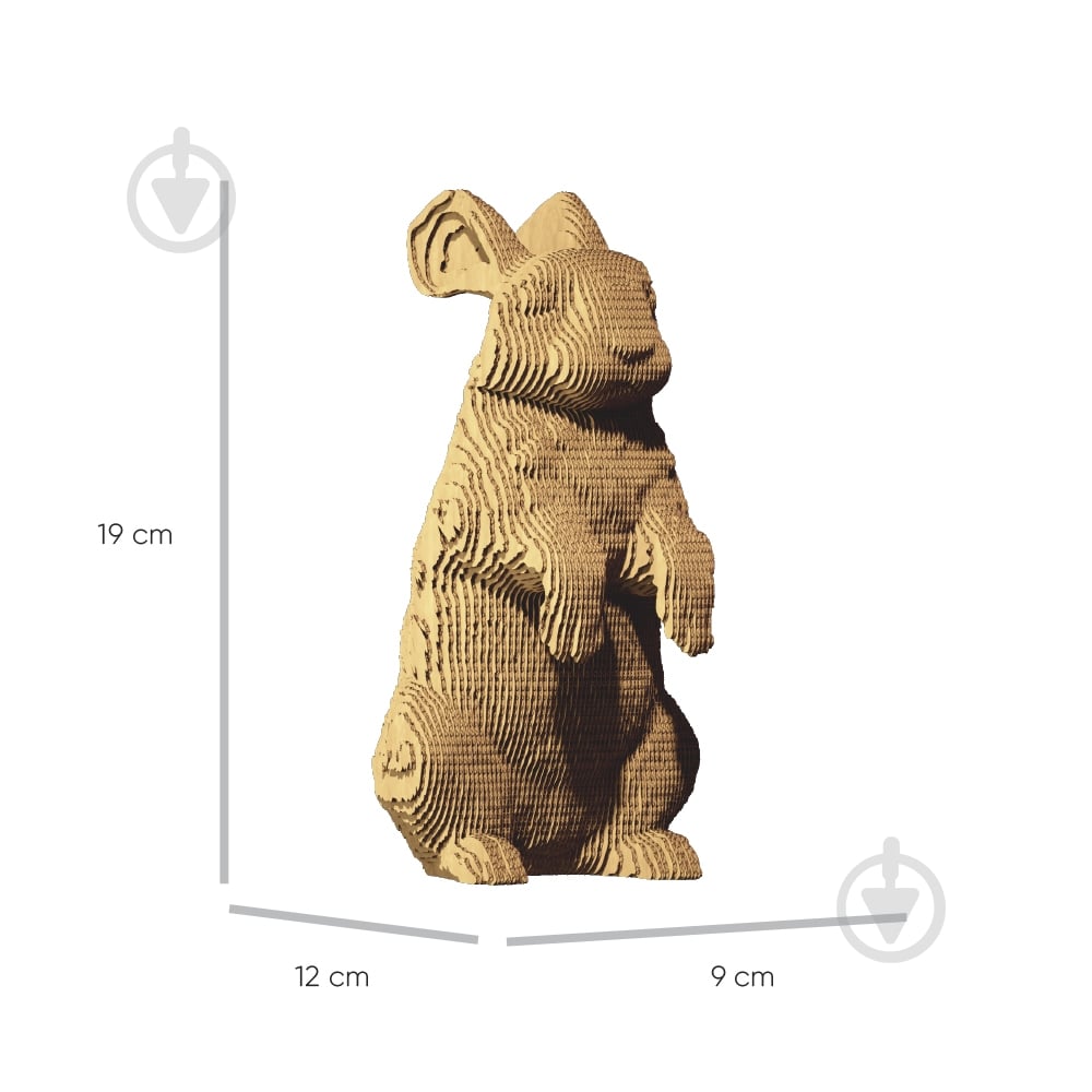 Конструктор картонний 1DEA.me 3D Puzzle RABBIT CARTRAB - фото 6 Конструктор картонний 1DEA.me 3D Puzzle RABBIT CARTRAB - фото 6